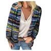 Autumn/winter Women's  Shirts Long Sleeve Cardigan Color Printing  Jacket For Women  Casual Small  Jacket