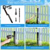 Fence Post Repair Kit Easy Installation Heavy Duty Steel Column for Enhanced Stability Fence Post Reinforcement Kit