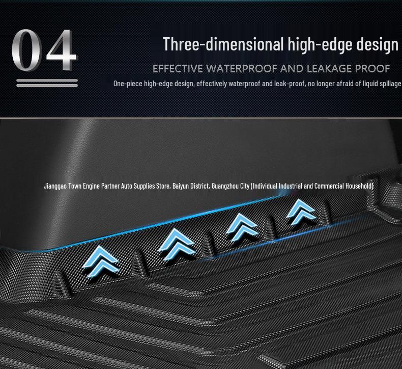 BMW X7 2019-2026 Trunk Mat Set: Eco-Friendly, Wear-Resistant TPE with Carbon Fiber Texture for Six-Seven Seater & Backrest.