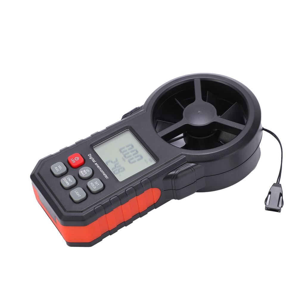 MS6252A Anemometer Tragbares Windgeschwindigkeitsmessgerät Tester Messgerät mit Windmengenmessung