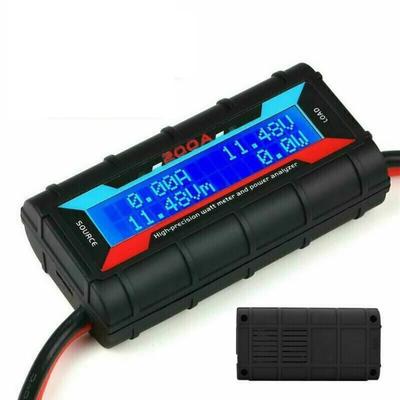 Zmart 200A LCD Digital RC Solar Power Power Watt Voltmeter Energy Meter RC Power Current Voltage Ampere Watt Lithium Battery High-Precision