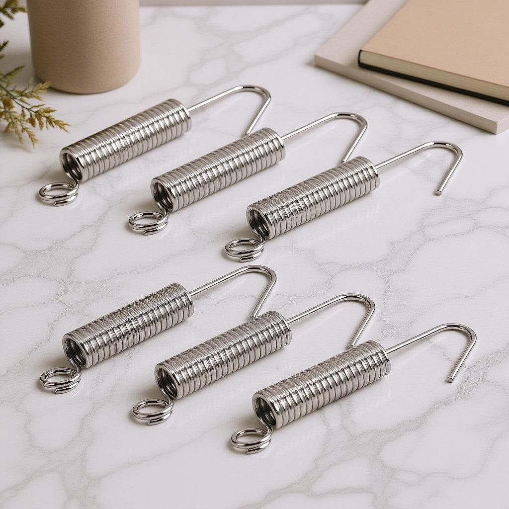 6pcs Exhaust Fan Tension Spring For Kitchen Bathroom Ventilation Replacement Clips Ceiling Wall-Mount Extractor Spring Set