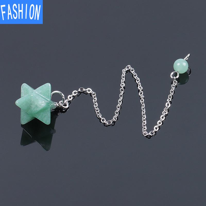 Melcabaring Pendulum European Style Jewelry Pendant for Men and Women Six Pointed Star