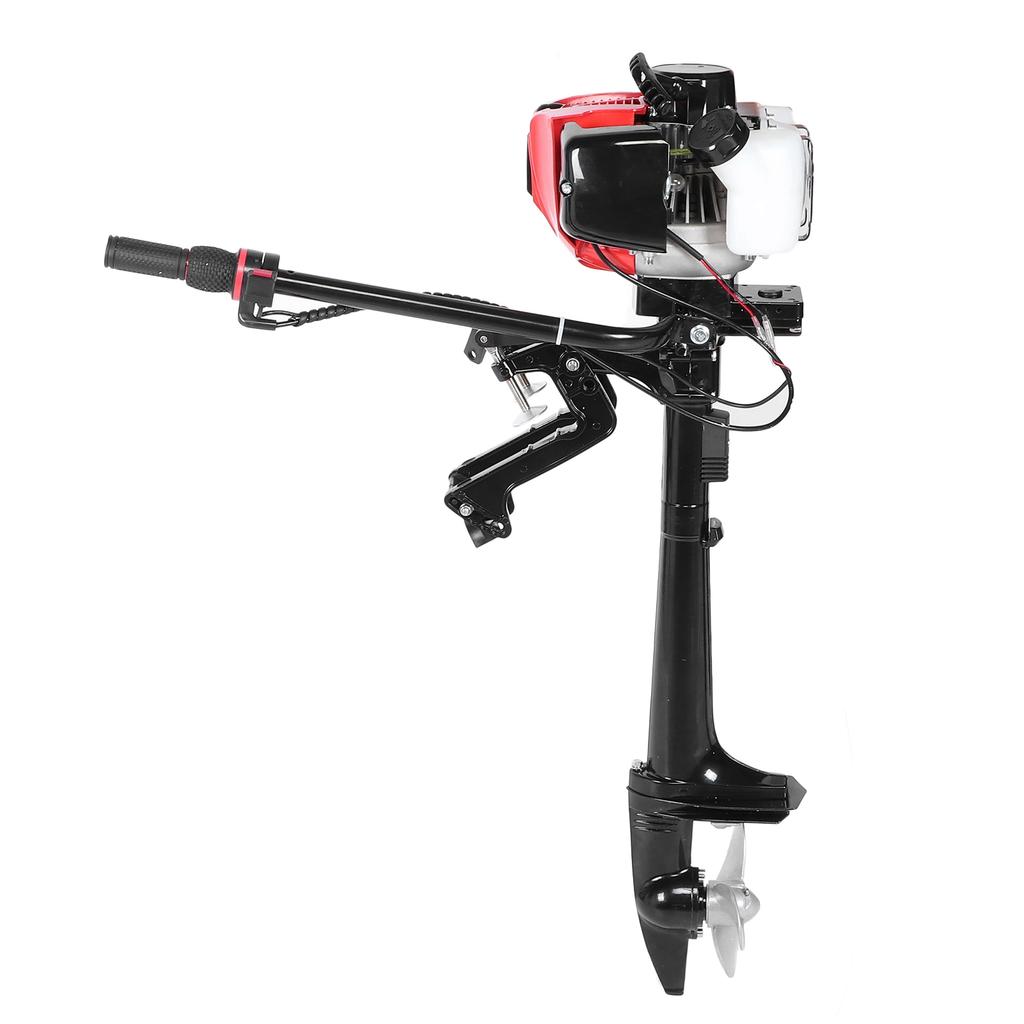 Outboard Motor 2 Stroke 3.6HP Heavy Duty Boat Engine with Air Cooling System for Sailboat Yacht