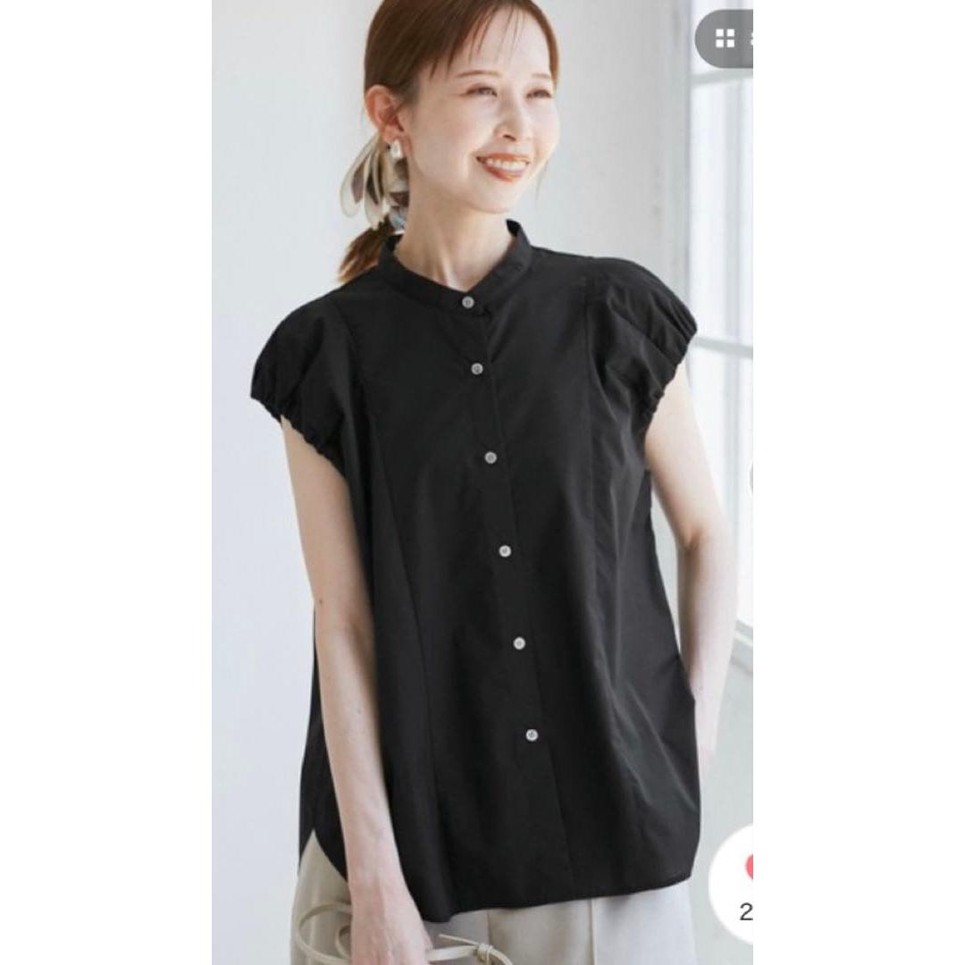 ROPE  PICNIC Balloon sleeve shirt blouse black M
