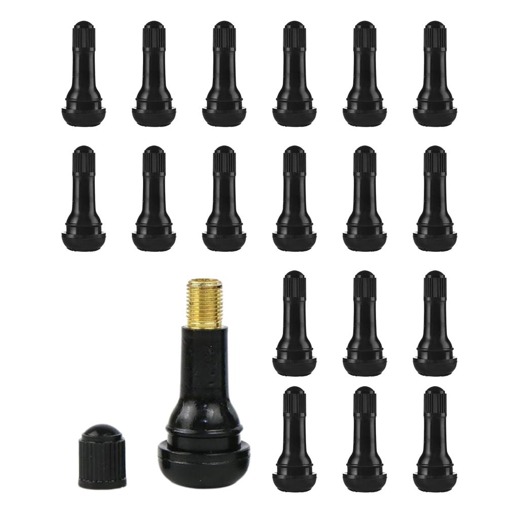DIZLAS Air Valve, Tire Valve, Tubeless Tire Rubber with Valve Core (TR413, 20 Pieces)
