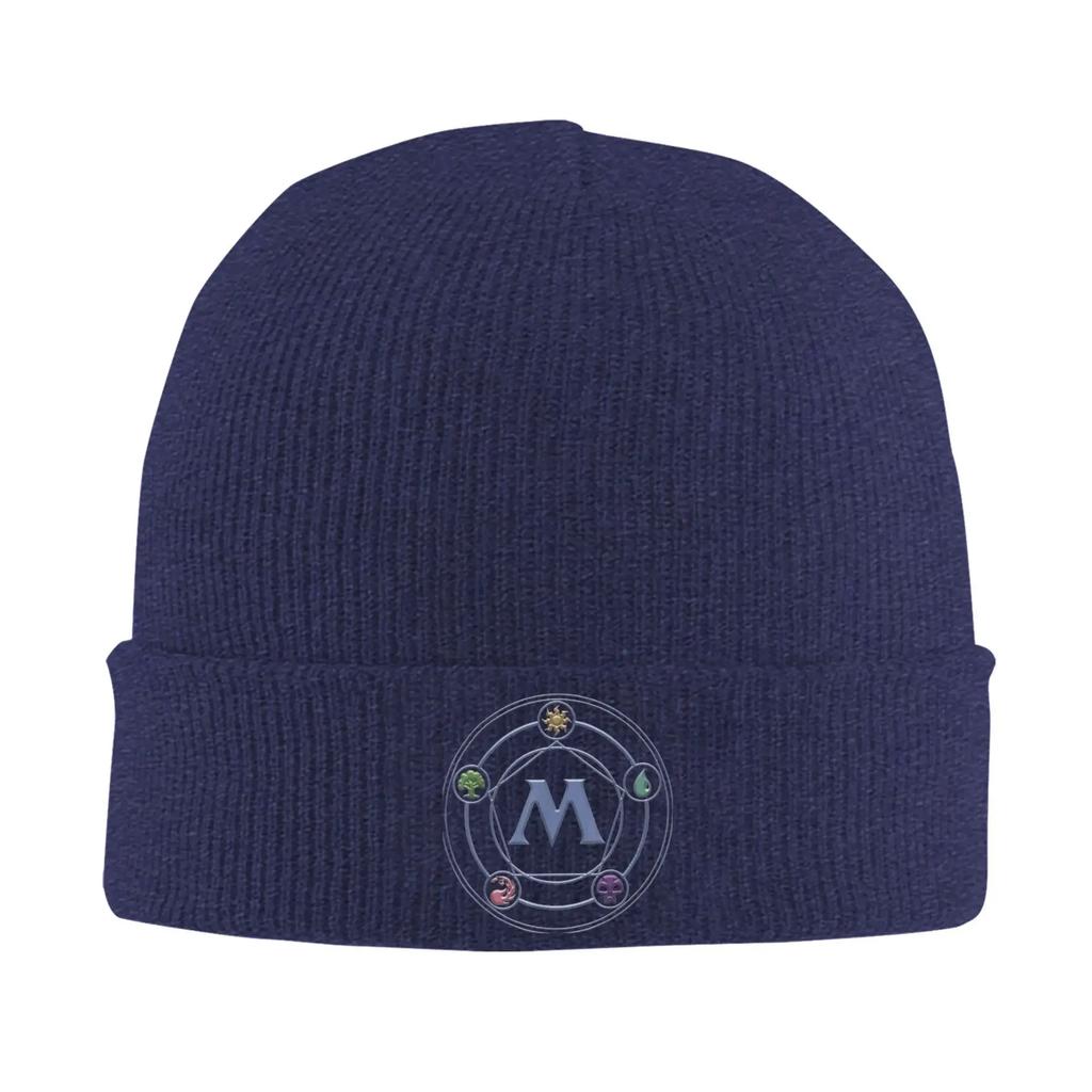 Magic Games Gathering MTG Knitted Hat for Women Men Beanie Autumn Winter Hat Acrylic Crochet Melon Cap