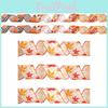 Festive 6.5cm Wide Pumpkin And Maple Leaf Ribbon For Holiday Event Decor