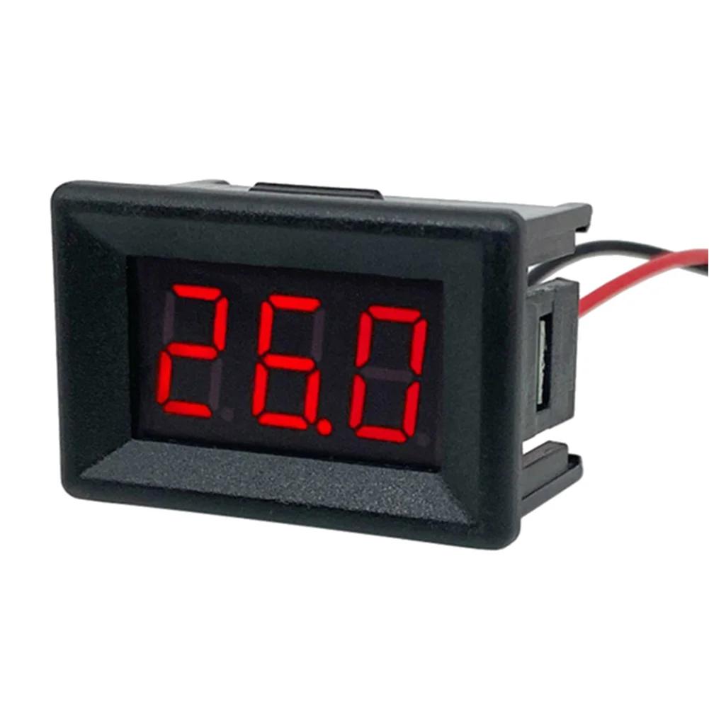 DC0-30V 0.36inch 2-Wire Digital LED Display Panel Voltmeter Tester LED Digital Voltmeter for Car Motor Vehicle Tools