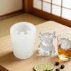 Silicone Ice Cube Tray Highland Cow Ice Cube Mold Flexible Reusable Animal Shaped Ice Maker for Whiskey Cocktails Coffee