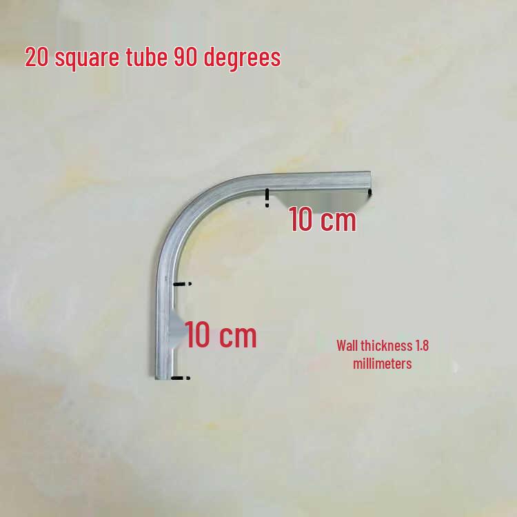 Pozinkovaný 90° kolenový držák pro čtvercovou trubku pro svařování