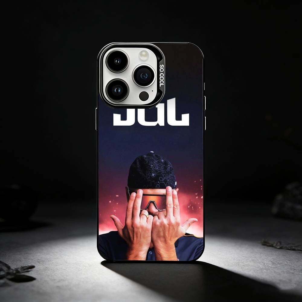 Rapper J-JuL C'est Pas Des Lol Phone Case For iPhone 17,16,15,14,13,12,11 Plus,Pro Max,XS,Colored silver phone case
