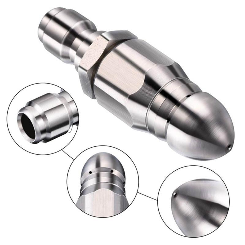 1/4inch Pressure Pipe Cleaning Tool Stainless Steel Sewer Dredger Heavy Duty Drain Flushing Efficiently Remove Blockages