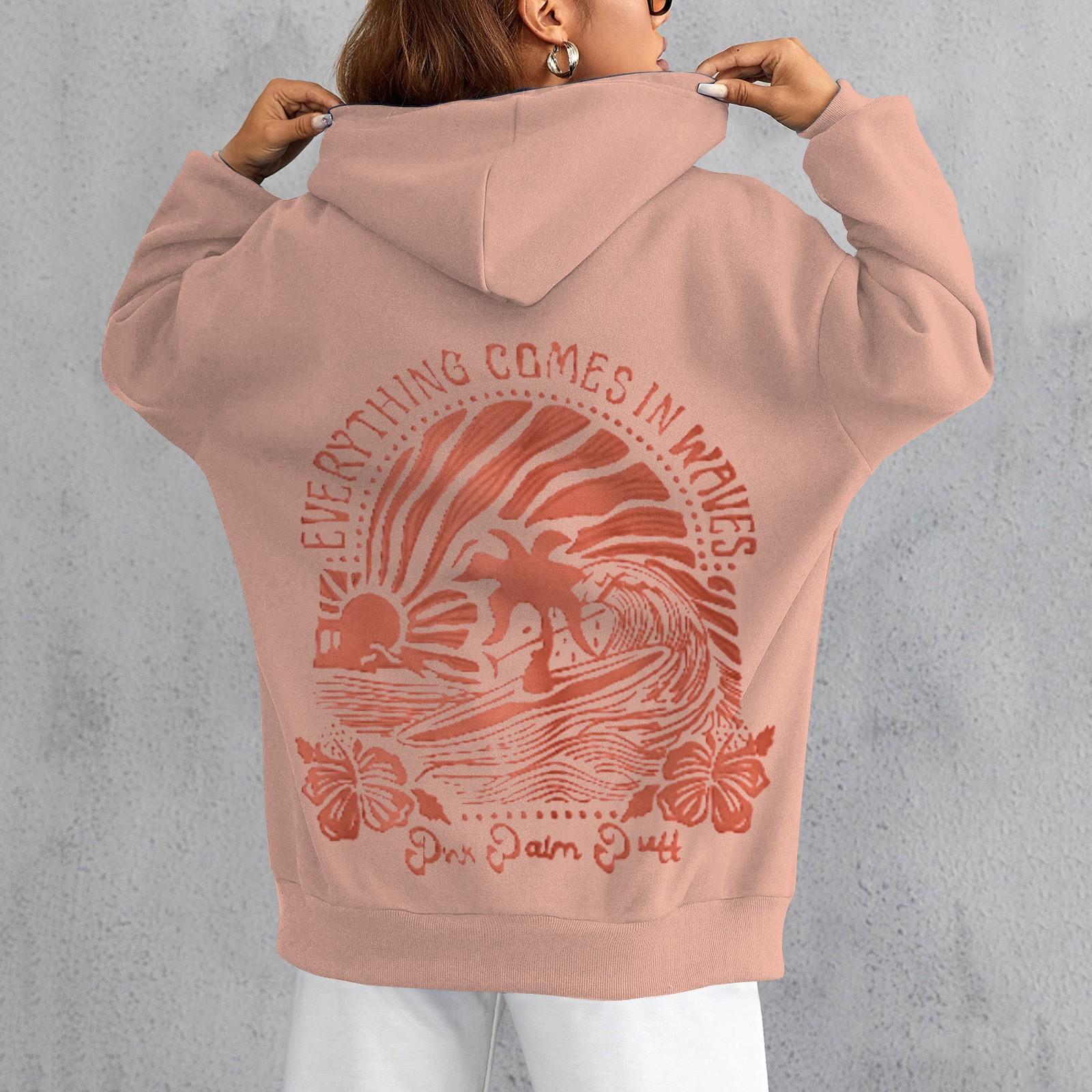 

Женский свитер с капюшоном с открытыми плечами и рукавами с нитью и принтом M оранжевый