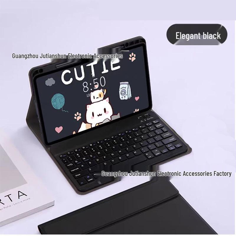 Xiaomi Pad 6 Pro 11-inch Tablet Bluetooth Keyboard Case with Magnetic Detachable Silicone Shell and Pen Slot