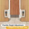 Side Jamb Mount Plastic Door Bottom Guide AntiScratch Design For Carpeted Space Easy Horizontal Adjustment 10Pieces