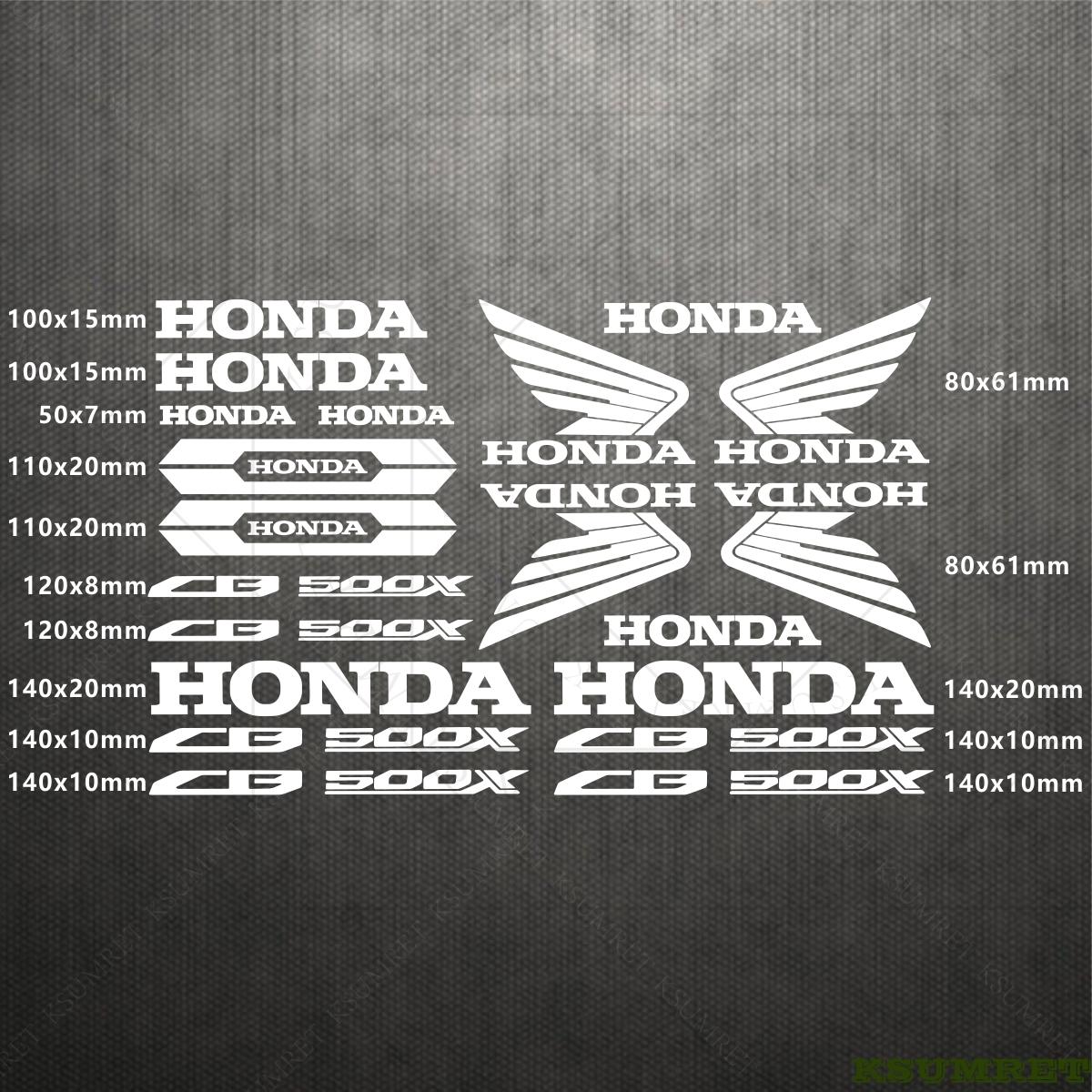 

For Honda CB500X Sticker Motorcycle Stickers CB500X Logo Decal Waterproof белый