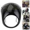 DOACT Headlight Fairing Bikini Cowl Set 7-inch Windproof, Dirtproof, Sturdy, Corrosion-Resistant ABS Material, Bright Black + Black Cover, Easy Instal