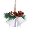 1/4Pcs Christmas Bells Easy Installation Lanyard Design Pine Cone Shape Xmas Bells Doors Windows Tree Decor