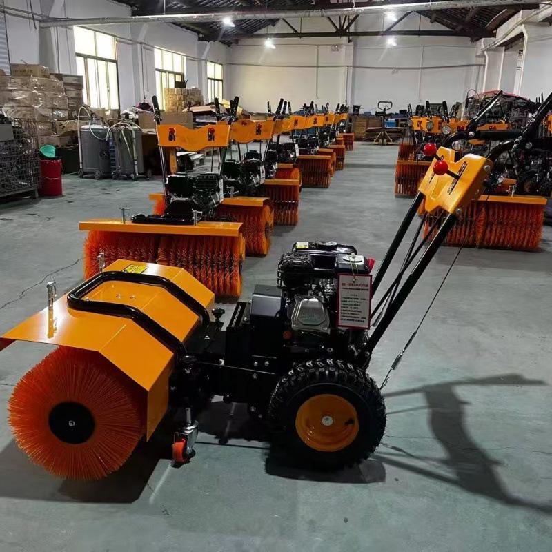 Multifunctional Gasoline Snow Sweeper – Hand-Push Municipal Road Snow Removal Machine