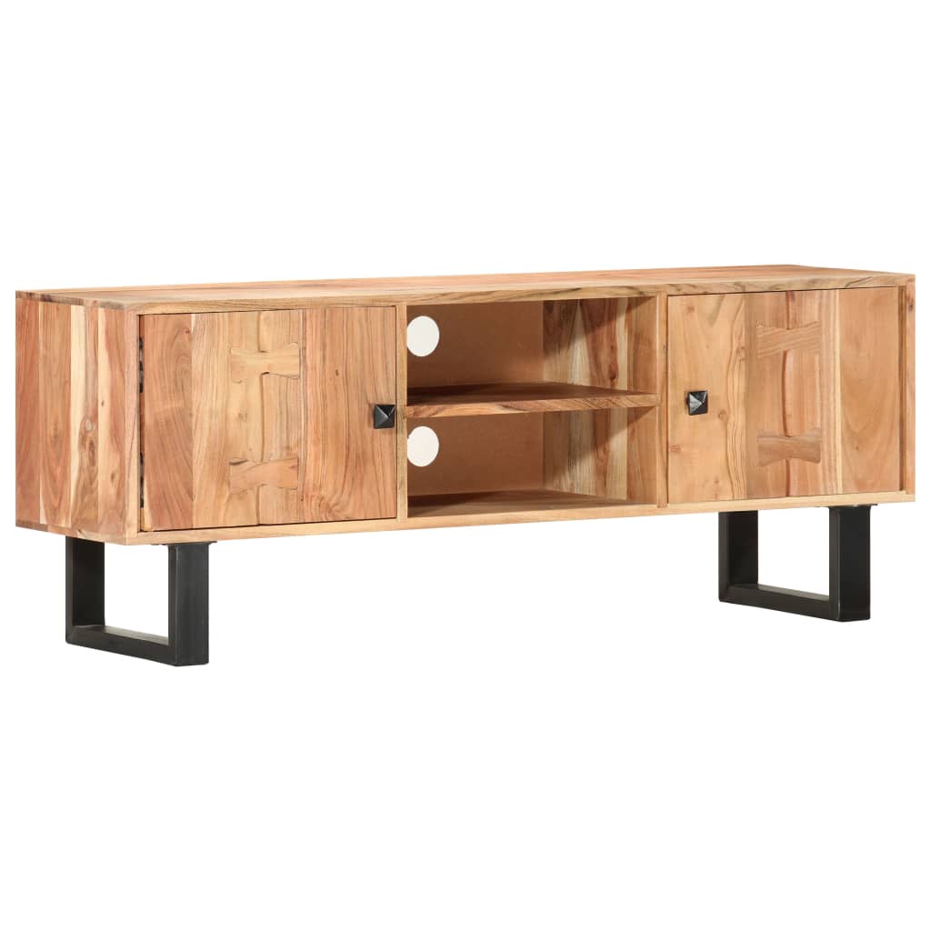 TV Cabinet 118 X 30 X 45 Cm Solid Acacia Wood