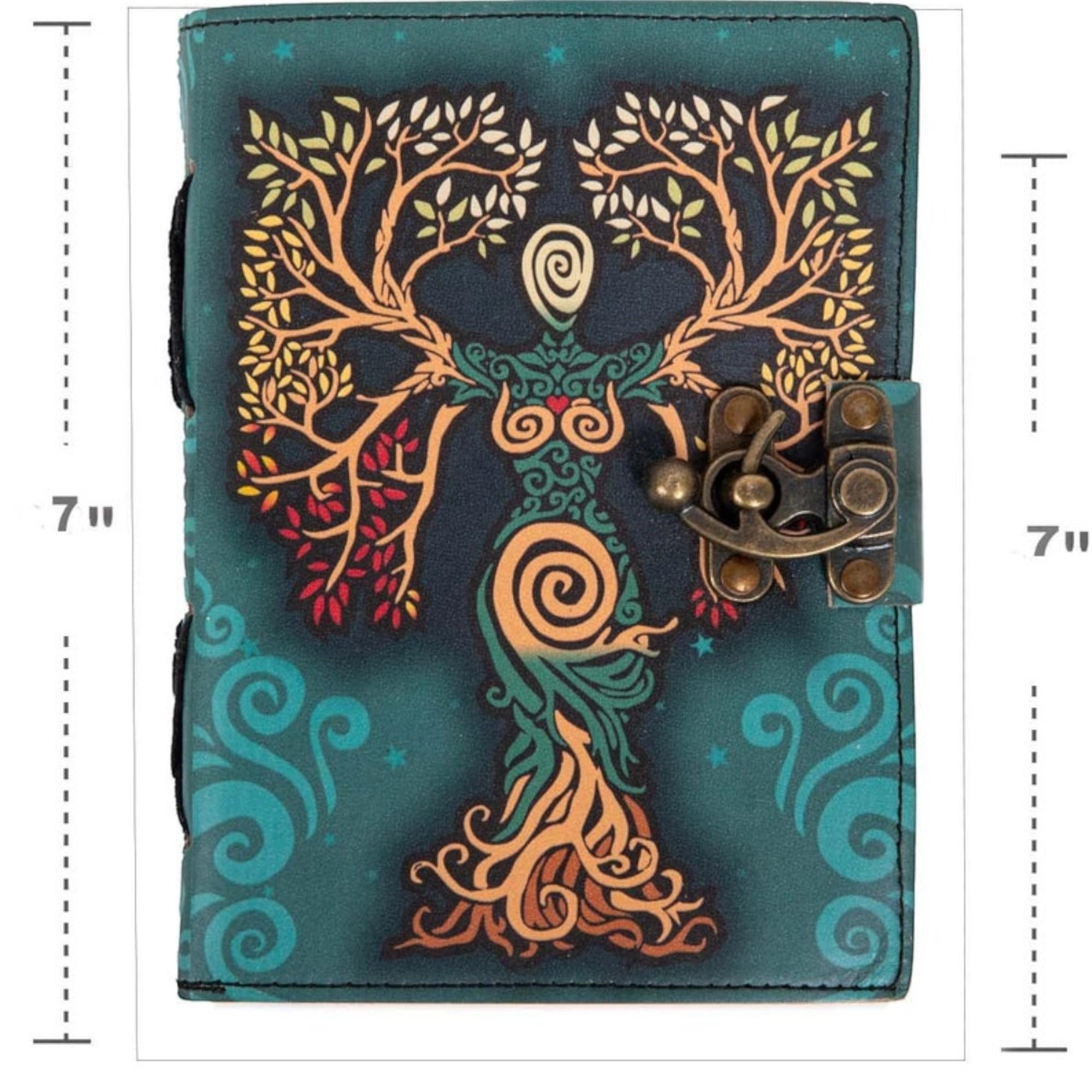 

Ежедневник из натуральной кожи в деревенском стиле, формат А5, ручная работа (17,78 х 12,7 см)