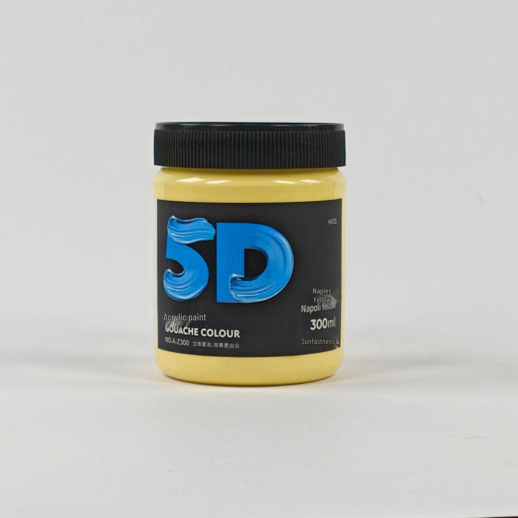 Lata de Pintura Acrílica de 300 ml: Impermeable, Ideal para Estudiantes de Arte, Proyectos de Bricolaje y Arte Pintado a Mano por Niños