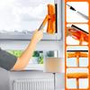 Window Cleaning Squeegee Kit with Cleaning Cloth Cover Spliced Window Squeegee Cleaner Hanging Window Squeegee Cleaning Tool