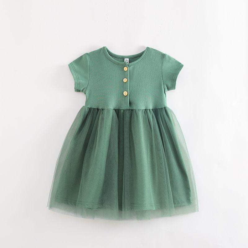 Children's Dress Baby's Summer Dress Girls' Mesh Dress Summer Stylish Princess Dress Gauze Dress