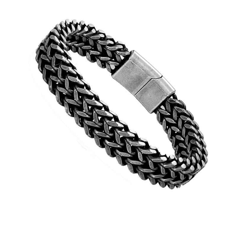Edelstahl Kette Männer Armband Punk Hand Zubehör Magnetische Verschluss Vintage Armband Männlichen Schmuck Großhandel Weihnachten Geschenke