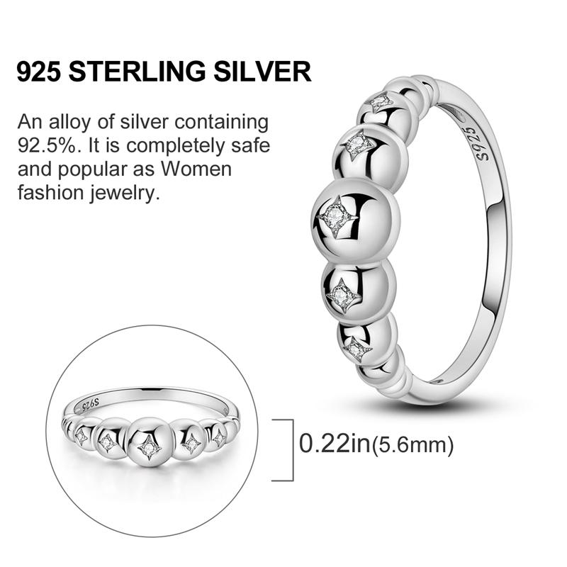 New 925 Silver Rings Zircon Sparkling CZ Rings Rings For Women Original Wedding Fine Jewelry Accessories Gifts