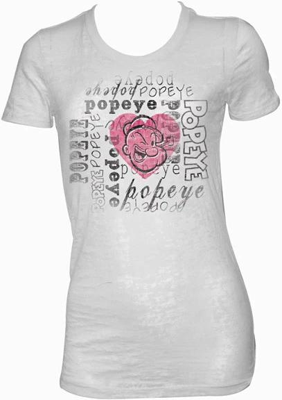 Popeye The Sailor Man I Love Popeye Women s Fitted T Shirt M