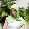 U-shaped cooling hooded towel, minimalist solid color ice cooling towel for fitness, running, and stylish sports