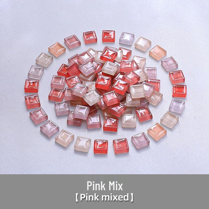 1cm Crystal Glass Colored Stones Mosaic DIY Kit for Kids