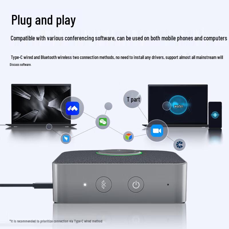 Lenovo ThinkPlus Wireless Omnidirectional Conference Microphone (CN version)