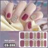 1 Sheet Gel Nail Strip UV Free Easy Apply Remove Self-adhesive Nail Sticker Long Lasting Waterproof Quality Glitter Solid Color Decorative Nail Wrap