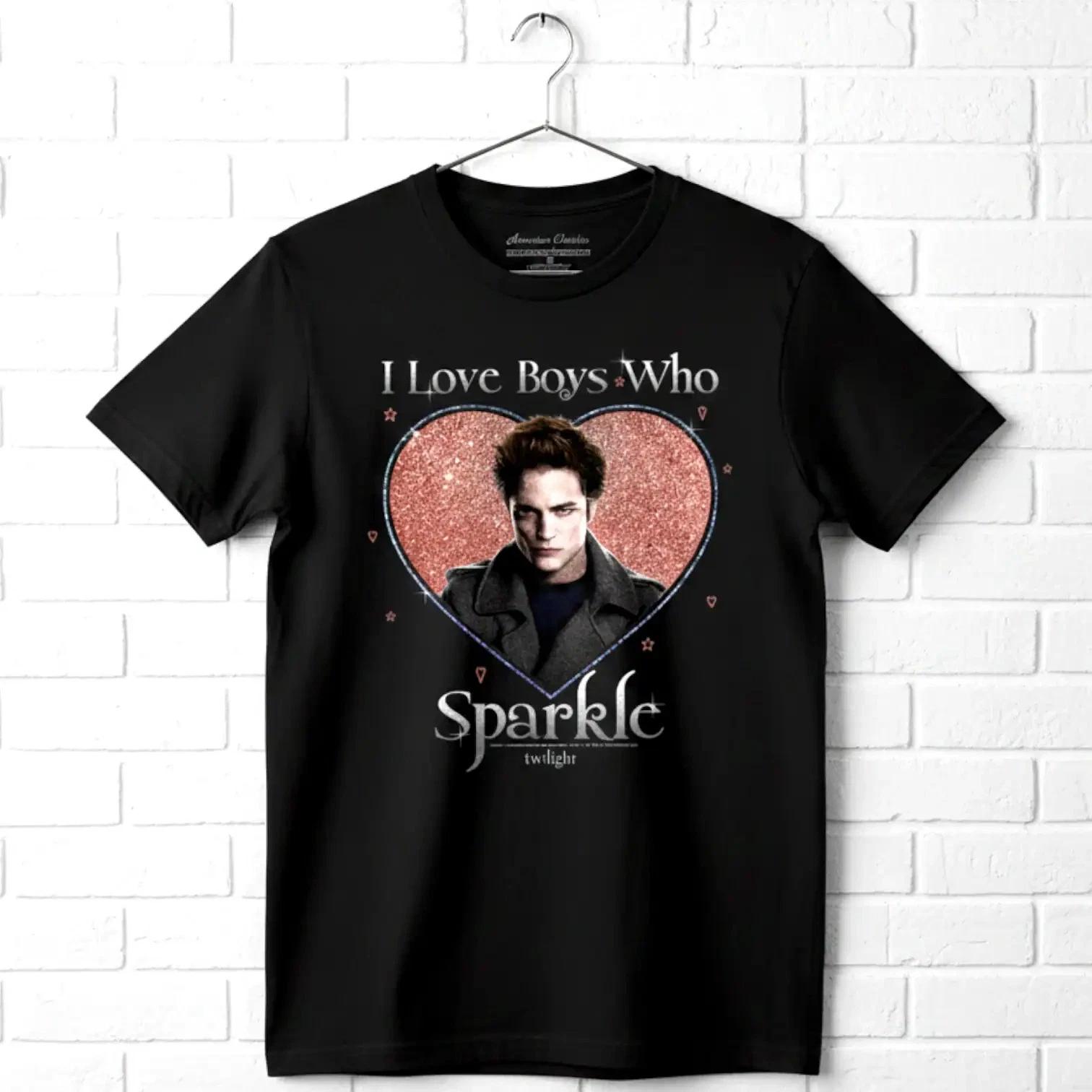 Twilight I Love Boys Who Sparkle Men s T Shirt S