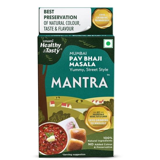 Emami Healthy & Tasty Mantra Mumbai Pav Bhaji Masala (50 grams) | Ground Using Cryo Grinding Technology | Retains Maximum Essential Oils