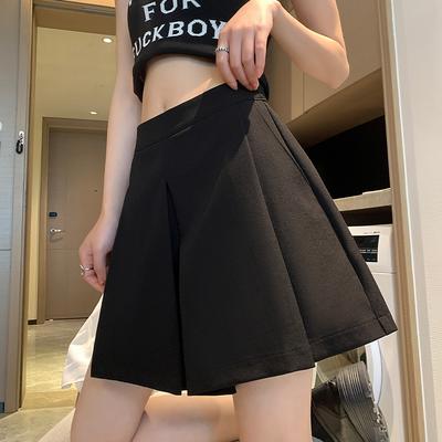 Pleated Skirt for Women In Summer New Black A-line Short Skirt High Waist Anti-exposure Plus Size Women's Skirt for Women
