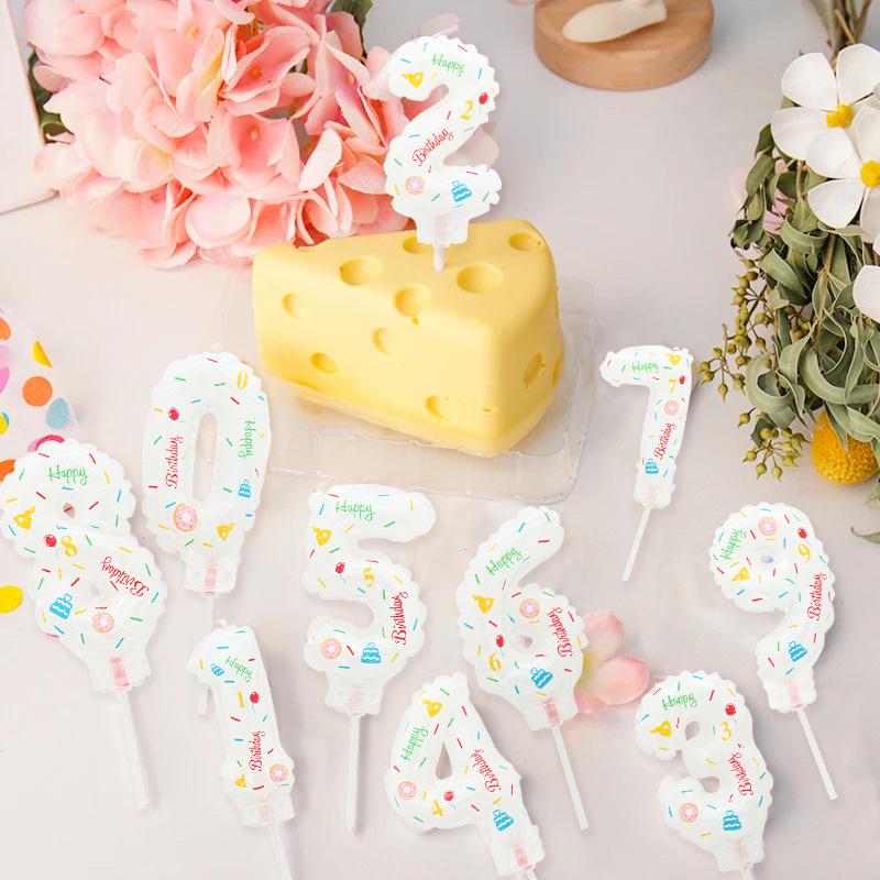 Mini Digital Aluminum Film Clip Balloon for Cake Decoration and Birthday Photo Props