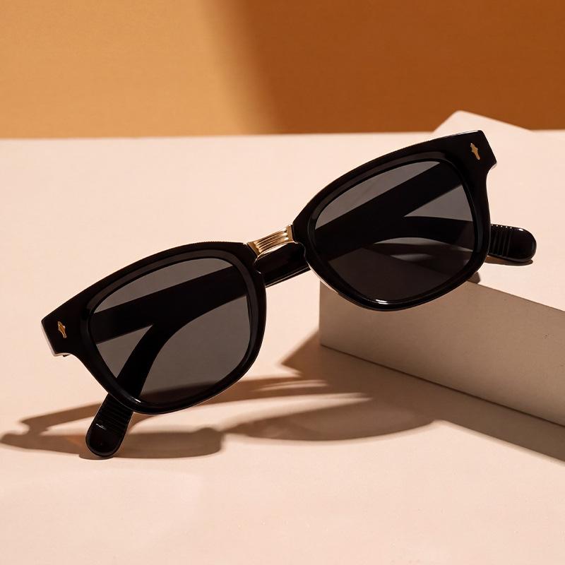 Retro black frame sunglasses unisex premium sunglasses outdoor driving UV protection sunshade UV