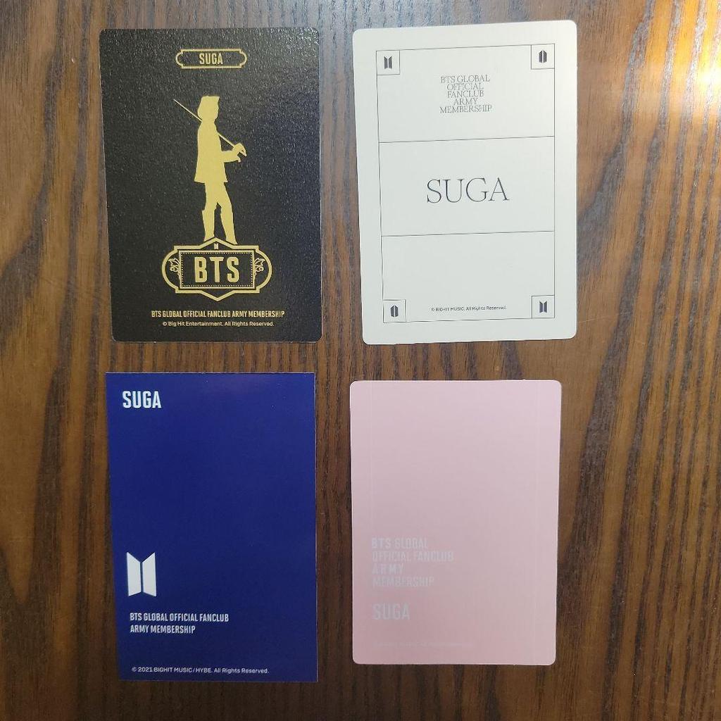 [USED] BTS ARMY MEMBERSHIP SUGA