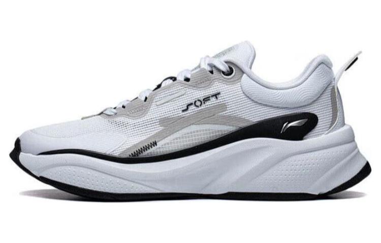 Li Ning Мягкие Удобные Нескользящие Износостойкие Низкие Беговые Кроссовки Мужские Стандартные Белые AGLT051-1 41