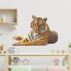 3D-Tiger-Wandaufkleber, wasserdicht, abnehmbar, Wandaufkleber, Tapete für Kinderzimmer, Wohnzimmer, Schlafzimmer