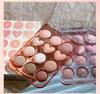 HERORANGE Heart Keyboard 12 Color Eye Shadow Long-lasting High Color Rendering Smooth Powder Eye Makeup