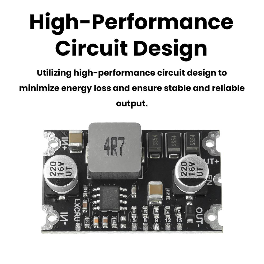 6A DC-DC Step up Converter 3-15V to 5V 6V 9V 12V 15V Fixed Output Boost Power Module Over-Temp Short Circuit Protection with TVS
