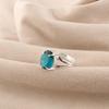 Apatite Gemstone 925 Sterling Silver Handmade Jewelry Wedding Ring For Gift RR-75-15