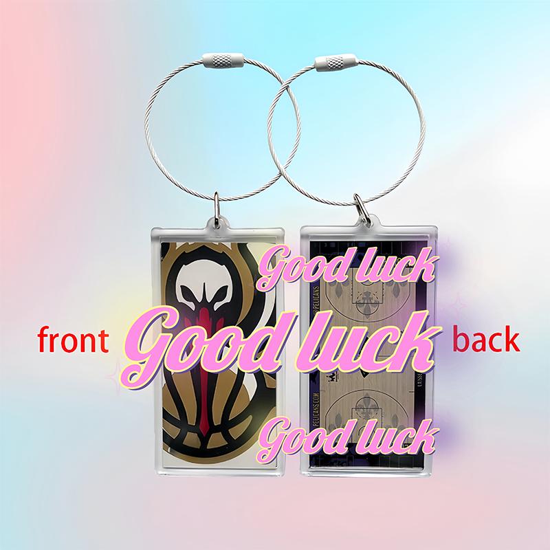 Sports Backpack Handbag Team Keychain Idol Star Basketball Court Keychain