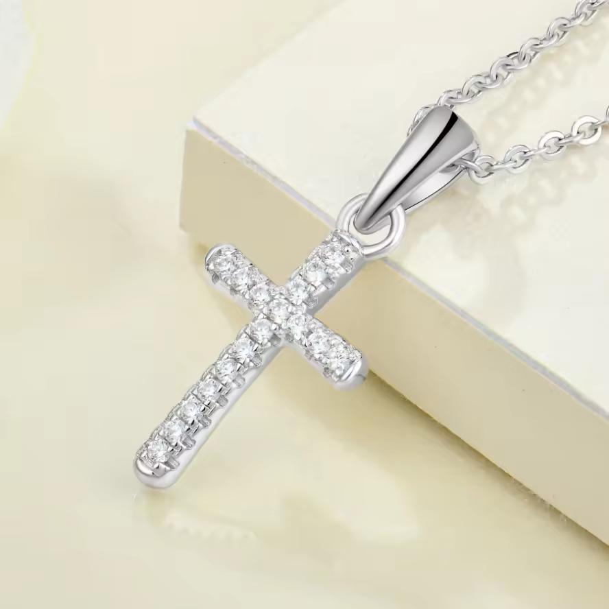 

Стерлингового Серебра 925 Высокое Качество Крест Кулон Религиозные Ювелирные Изделия Родиевое Покрытие Крест Стерлингового Серебра 925