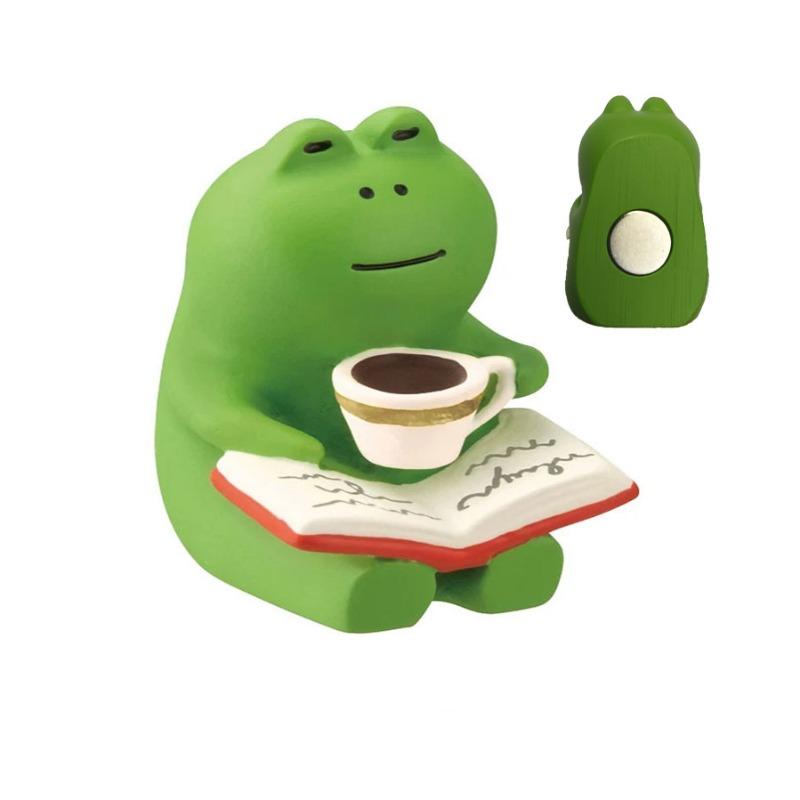 Japanese cat refrigerator sticker, grocery zakka cute bread coffee shop decoration gift miniature resin ornament